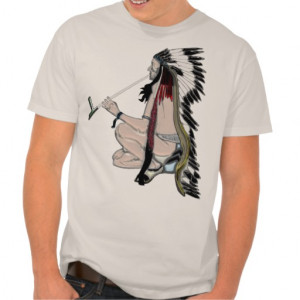 Peace Pipe Native American POPART Apparel T-shirts