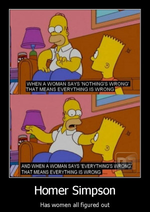 Homer Simpson – Woman Logic