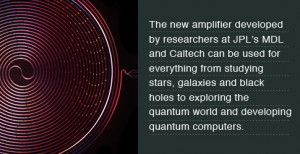 The new amplifier developed by researchers at JPL's MDL and Caltech ...
