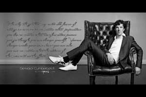 Free 1920 x 1280 Wallpaper. Quote by Benedict Cumberbatch. Design by ...