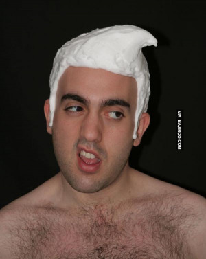 cream on bald head funny man Amazing bald hair art (20 Photos) Fun ...