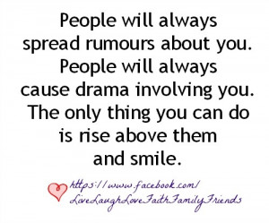 Rise above those negative people...