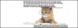 Cute Quotes for Facebook Profile | Smart Kitty Quote timeline cover