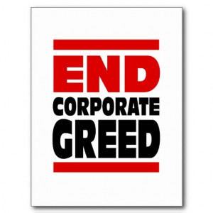 End Corporate Greed