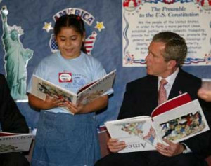 rarely is the question asked is our children learning george w bush