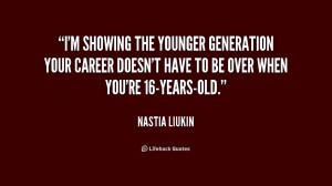 showing the younger generation your career doesn't have to be over ...