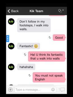 love my conversations with Kik Team when I have noone else to talk ...