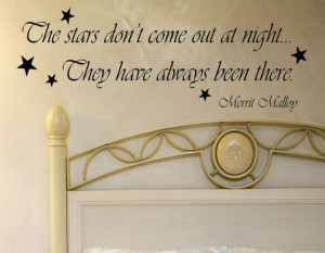 Vinyl Wall Quote Words The Stars Poem by Merrit Malloy