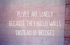 people are lonely quote