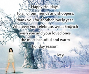 Happy Holidays Greeting Card and Quotes