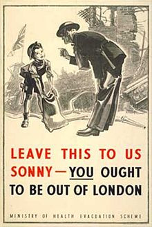 The UK government advertised the evacuation programme through posters ...