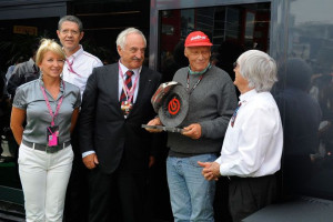 racing driver and three-time Formula One World Champion, Niki Lauda ...