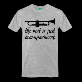 Trumpet Music Band T-shirt (funny trumpet) ~ 1850