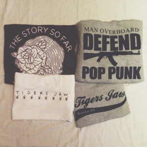 mine the story so far man overboard band merch Tigers Jaw