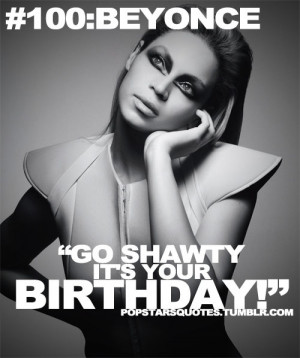 HAPPY BIRTHDAY BEYONCE! - POPSTARS' QUOTES