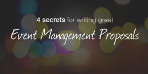 secrets for writing great event management proposals by team ...