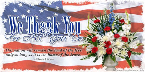 only one day of the year is dedicated solely to honoring our veterans ...