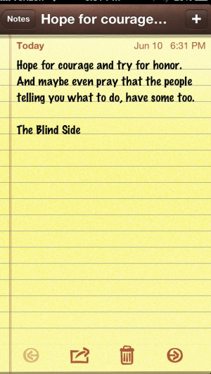 Quotes From The Blind Side Book