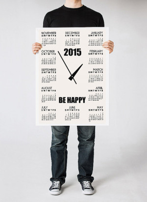 2015 calendar art, Wall calendar, Black and white art print ...