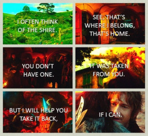 hobbit quote I will help you take it back if I can | ... you. But I ...