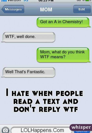 hate when people read a text and don't reply wtf