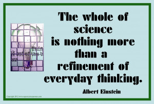 Great Science Quotes - Einstein on Science