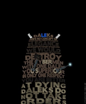 Doctor Who Daleks' quotes