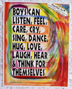 BOYS Can 8x11 POSTER Motivational Original Words of Confidence Freedom ...