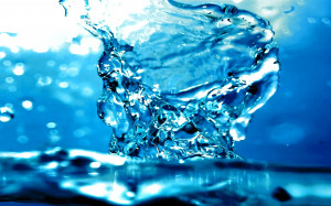 crystal blue water