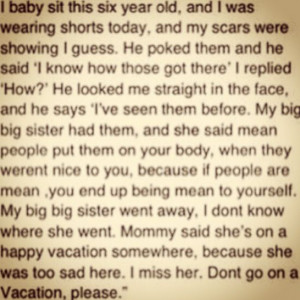 Depression Cutting Self harm Suicide ( this made me teary eyed when I ...