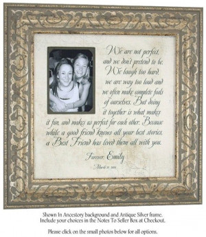 Best Friends Maid Of Honor Sister Personalized Picture Frame sign ...