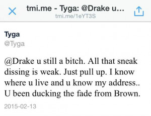 Tyga Didn’t Take Too Kindly to Drake’s “6PM In New York” Diss