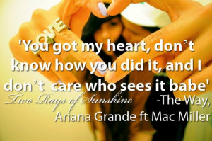 The way, Ariana Grande ft Mac Miller
