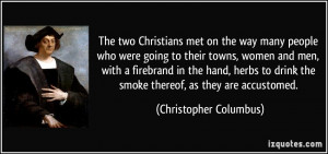 The two Christians met on the way many people who were going to their ...