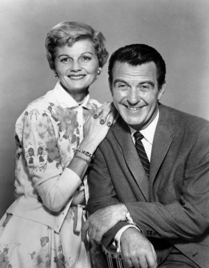 ... and Hugh Beaumont as Ward and June Cleaver in Leave it to Beaver