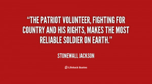 The patriot volunteer, fighting for country and his rights, makes the ...