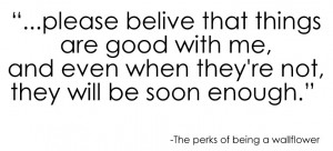 the perks of being a wallflower – quote