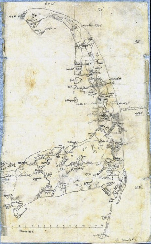 Thoreau's map of Cape Cod Thoreau Hands Drawn, Cod 1866, Cod ...