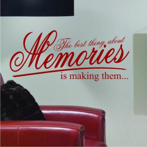 MEMORIES-Inspirational-WALL-STICKER-QUOTE-ART-DECAL-QUOTE-Kitchen ...