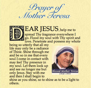 Mother Teresa Praying Quotes Mother teresa