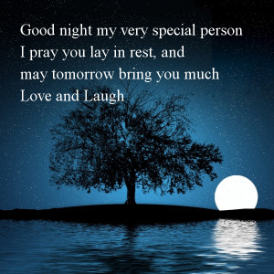 Good Night Very Special Friend