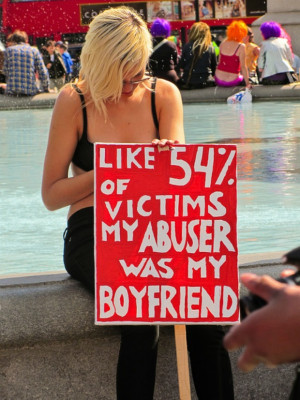 Slutwalk protester in London, 2011 (photo: flickr / garryknight)