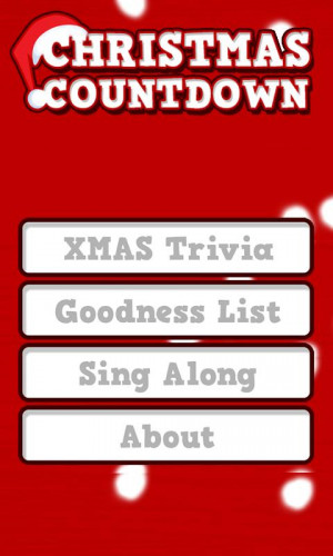 Christmas Countdown Widget - screenshot