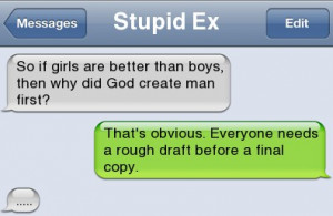... Funny Pictures // Tags: Funny text - So if girls are better than boys