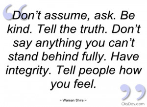 don’t assume warsan shire