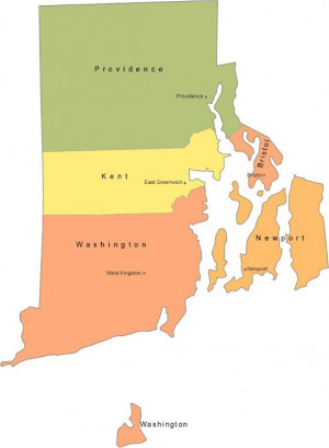 Rhode Island State Map