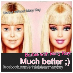 Barbie without #MaryKay ! And we all thought she was a natural beauty ...