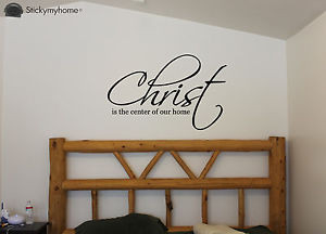 Christ-is-the-center-of-our-home-Bible-Religious-Quote-Removable-Wall ...