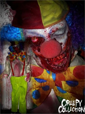 Zombie Clown Halloween Prop