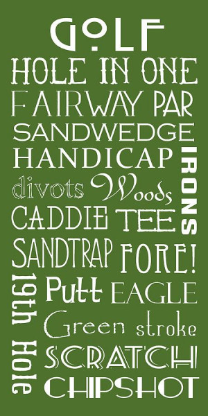 Golf Terms and Sayings